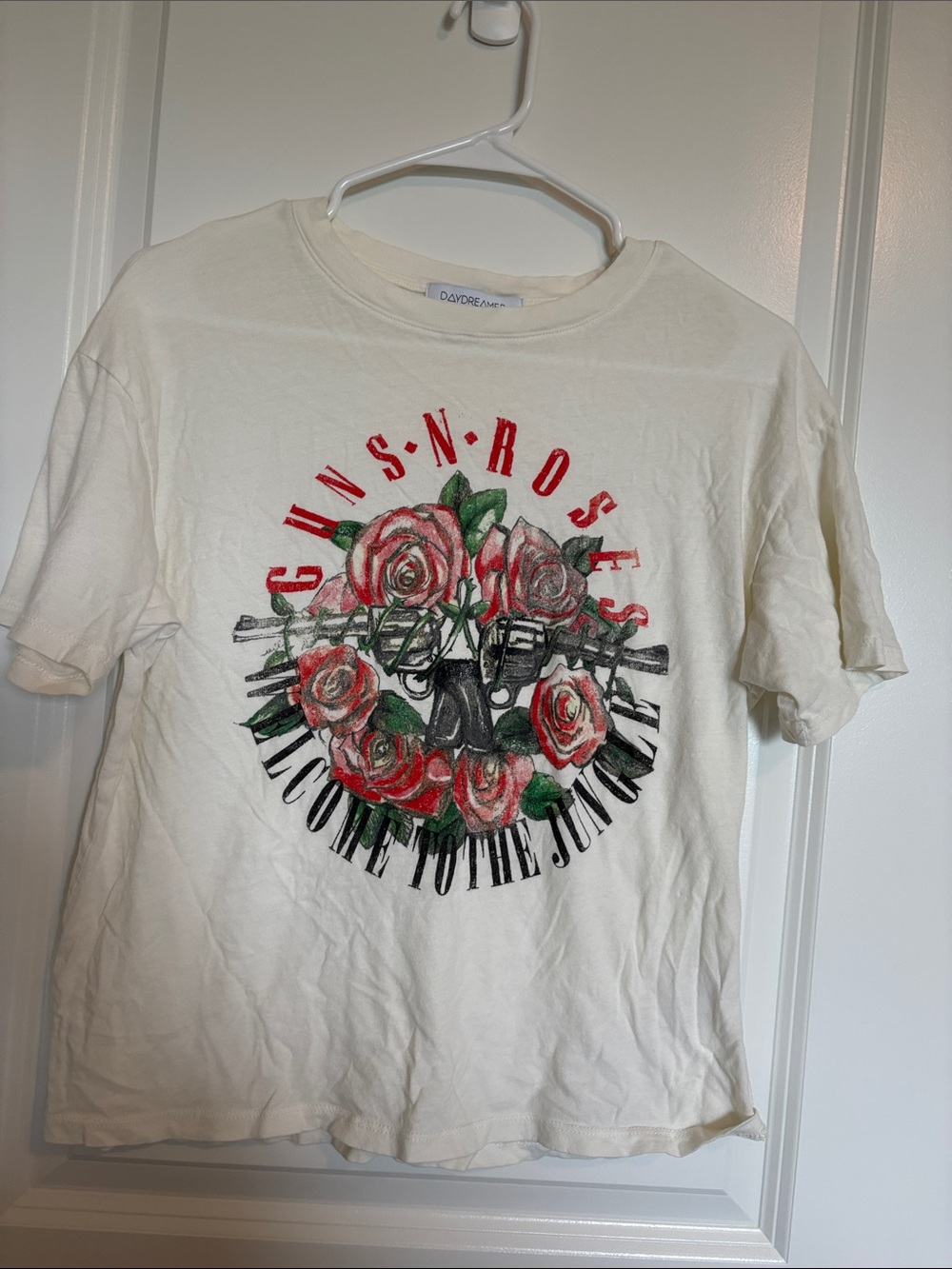 Daydreamer Cream Guns N' Roses Graphic Short Sleeve Tee